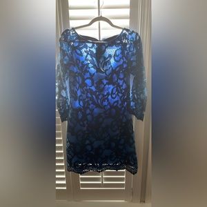 Lilly Pulitzer blue lace Alia dress. Size 6